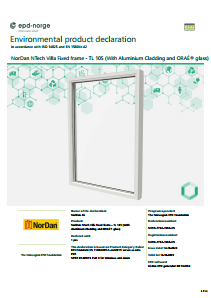 00101B(1.00)_EPD - ND NTech Villa Fixed frame with Oraé glass, TL_Timber + aluminium_105_Triple glazed.pdf