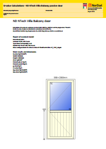 000xxx(1.00)Uvalue Calculations-ND NTech Villa Balcony passiv door.pdf
