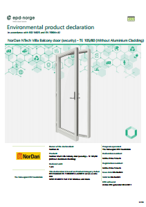 001007(1.00)_EPD - ND NTech Villa Balcony door (security), TE_Timber_105_Triple glazed.pdf