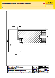 000B0C(2.00)_Section drawing, horizontal-Entrance door HomeGuard.pdf